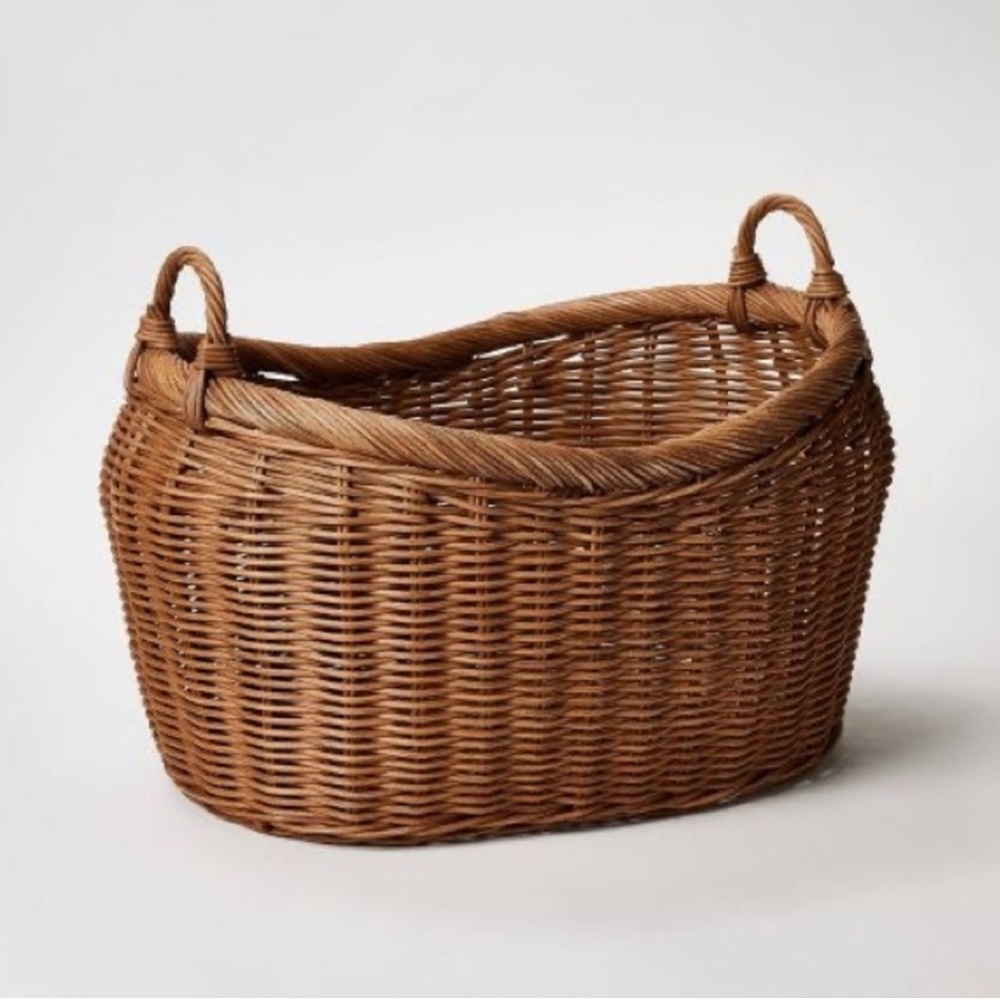 NWOT Large Oval Vintage French Basket - Threshold Studio McGee